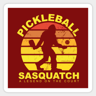 Pickleball Sasquatch - A Legend on the Court - On Dark Sticker